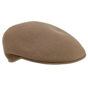 Scala Mens Large 100% Wool Flat Ivy Newsboy Cap Brown Tan Warm Casual Hat